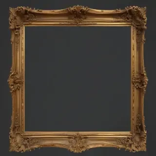 golden frame png transparent