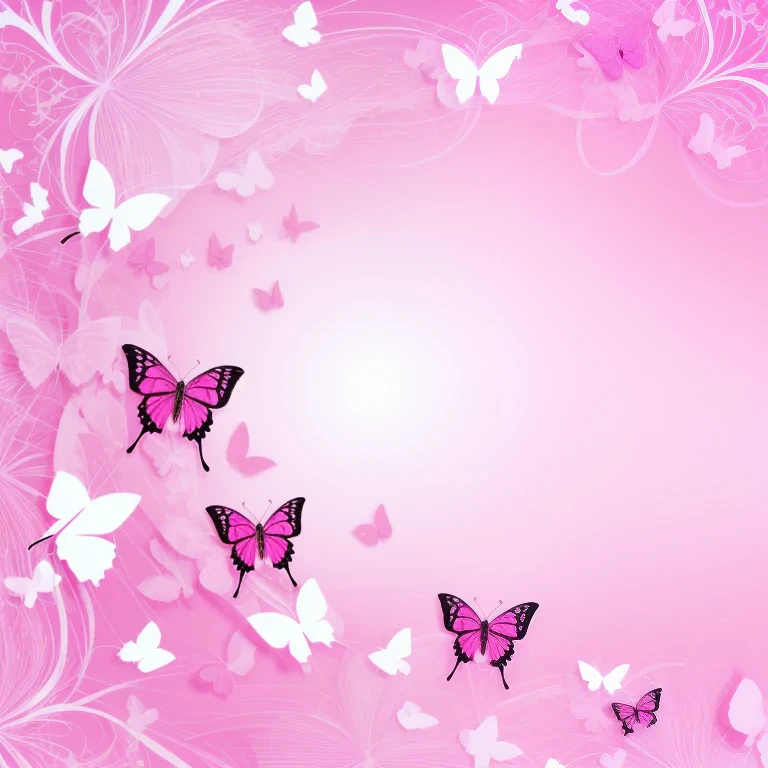 pink butterfly background