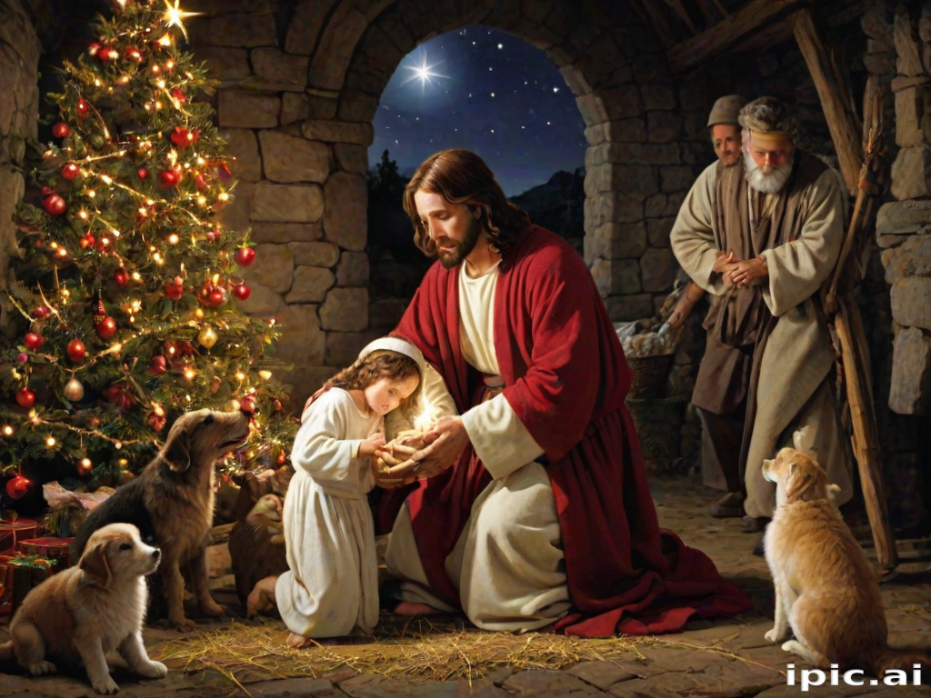 jesus at christmas images