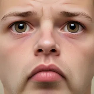frustrated face