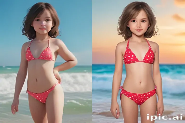 ai art little girl bikini
