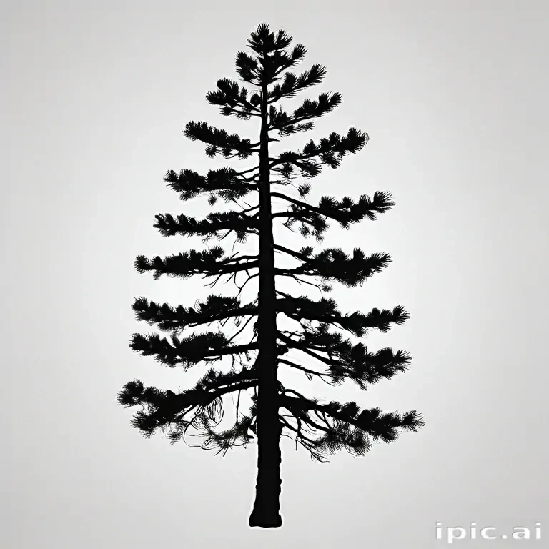 pine tree silhouette png