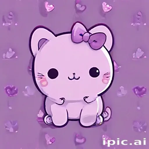 kawaii cute purple wallpaper