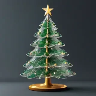 transparent christmas tree