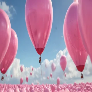 pink balloons png