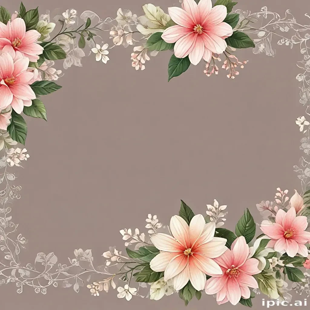 flower transparent border