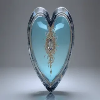 aesthetic transparent heart