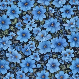 blue flowers background