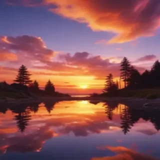 cute sunset wallpaper
