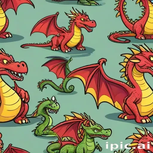 cartoon dragons