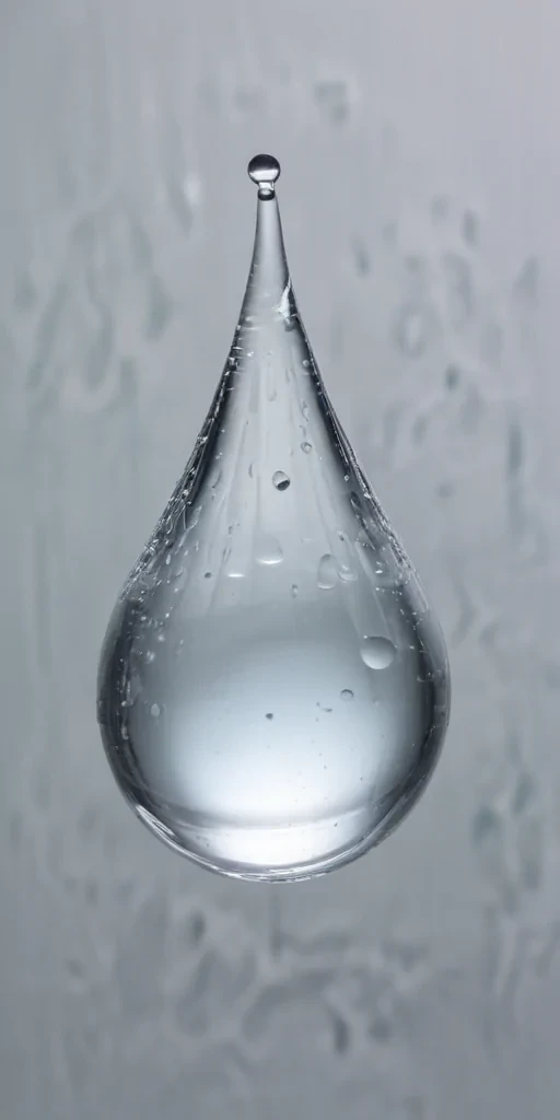 transparent water drop