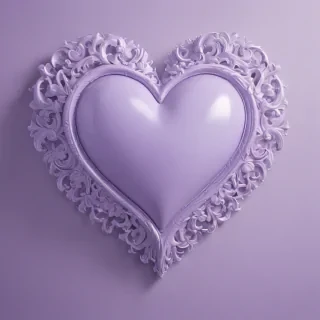 light purple heart wallpaper
