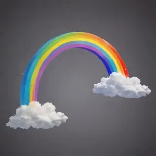 transparent background rainbow clipart