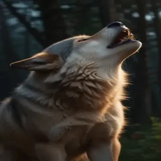 wolf howl png