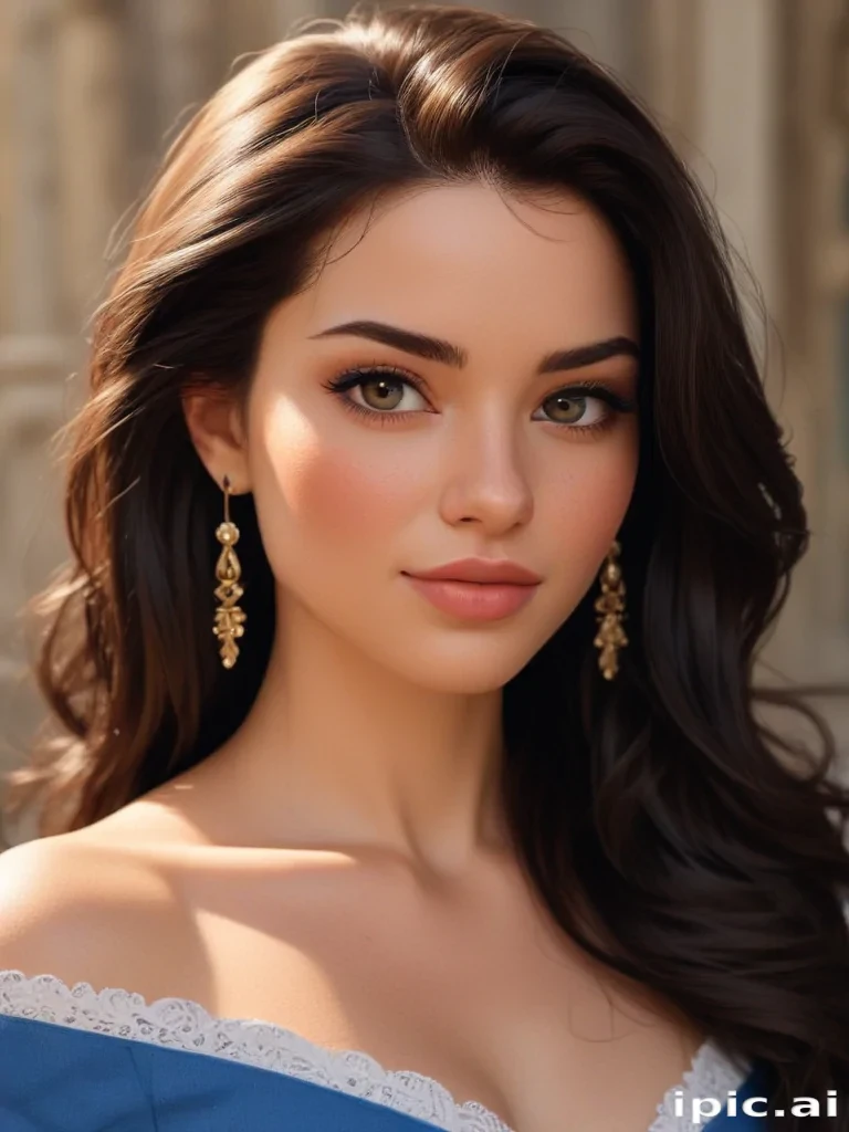 brunette cartoon character