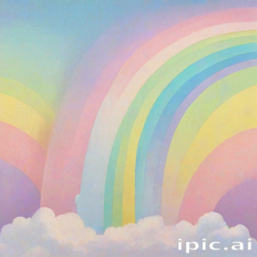 pastel rainbow