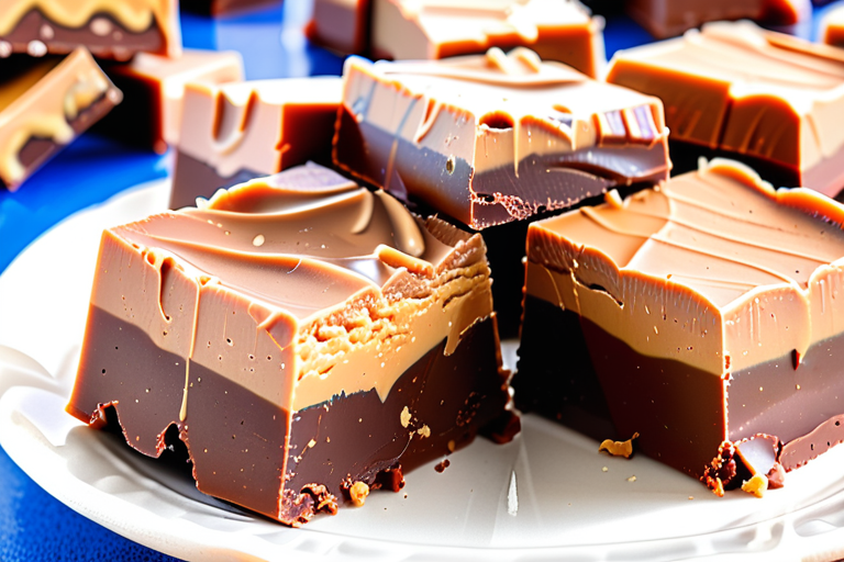 fudge with sweetened condensed milk and peanut butter