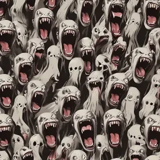 screaming background