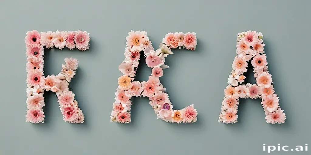 floral letters