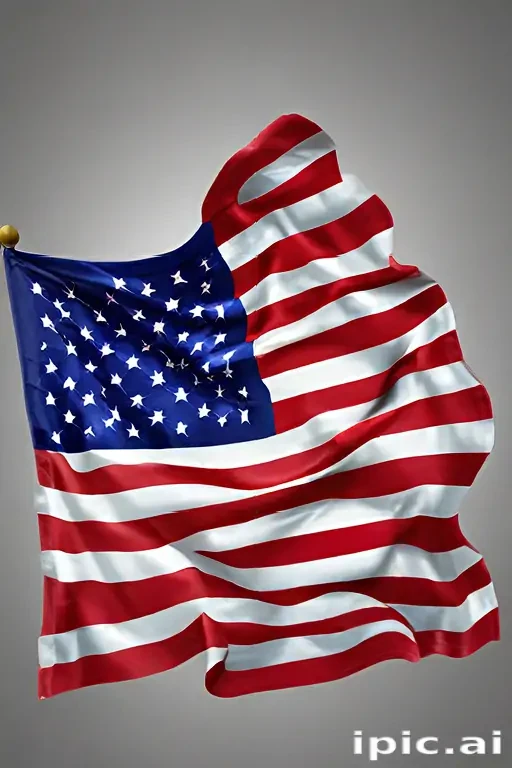 american flag waving png