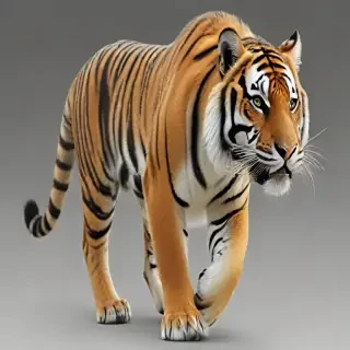 transparent tiger