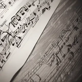 notes music background