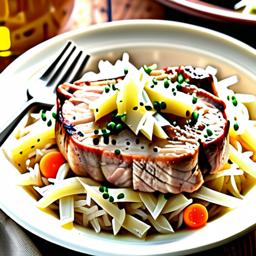 slow cooker pork chops sauerkraut