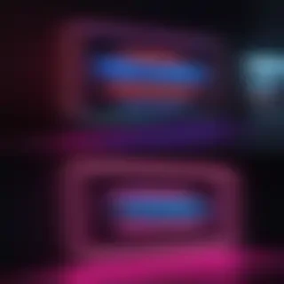 neon sign mockup