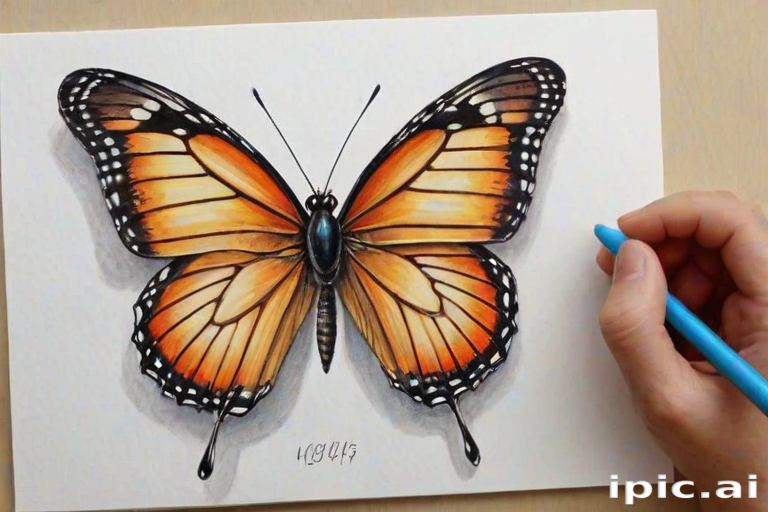 drawing pic of butterfly