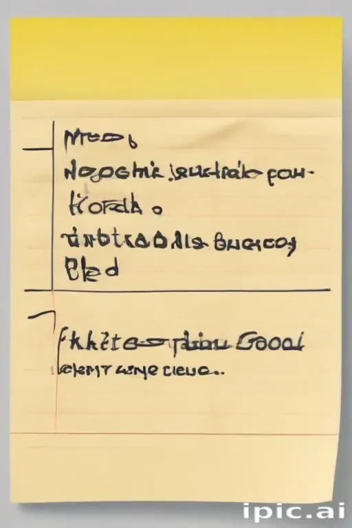 sticky note with transparent background