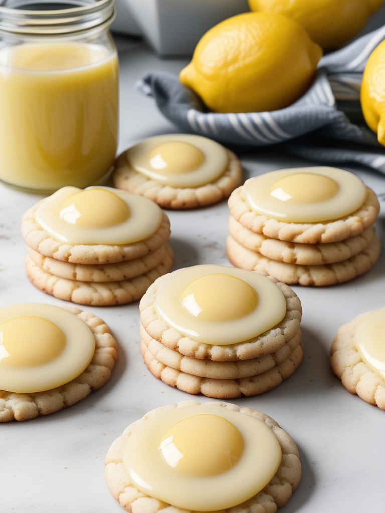 gluten free lemon curd cookies