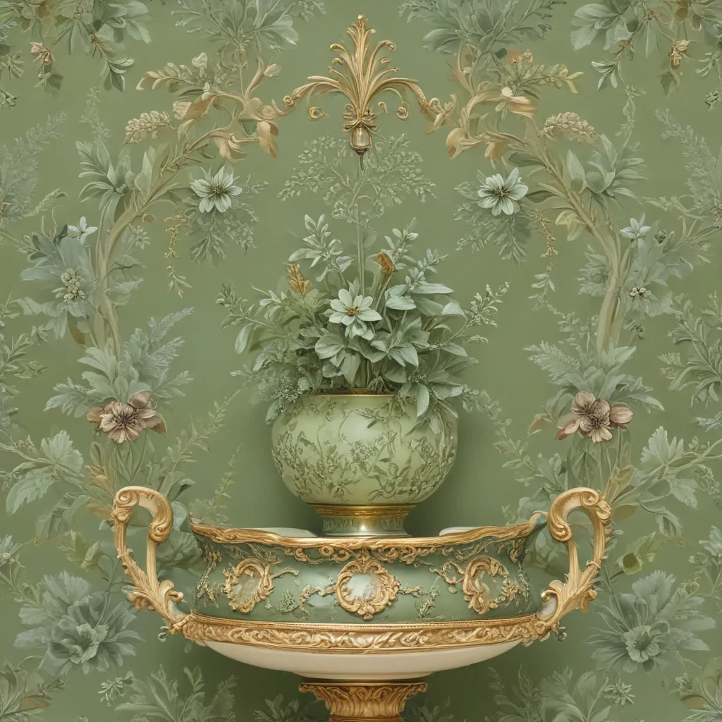 sage green backround