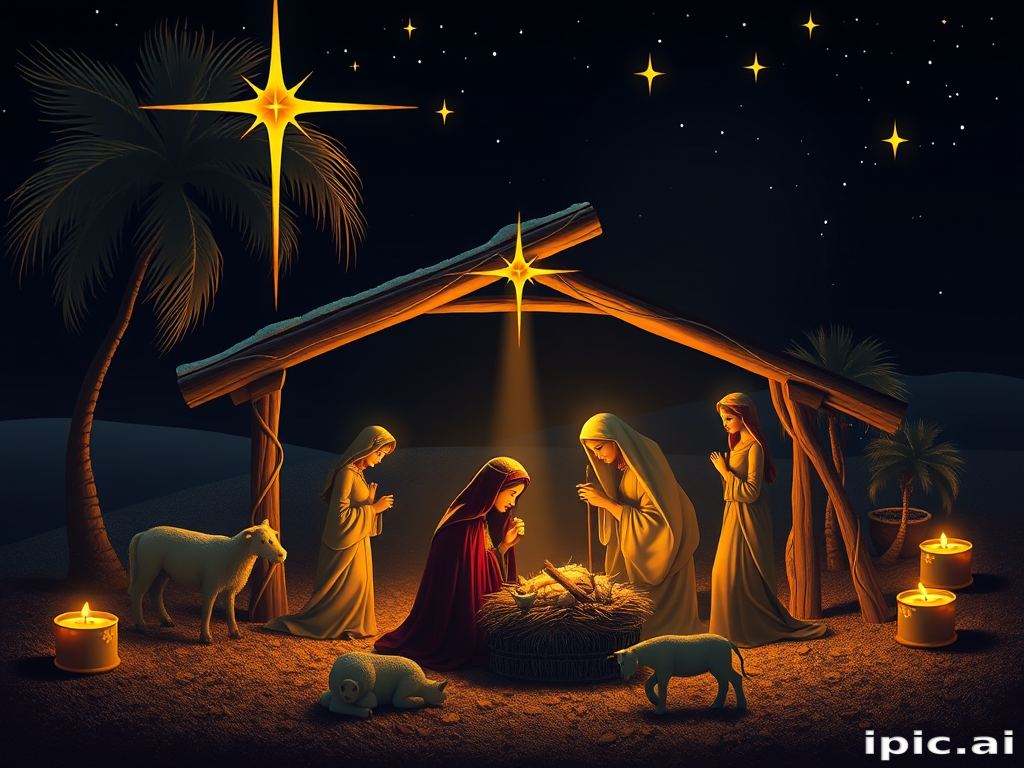 manger scene images free