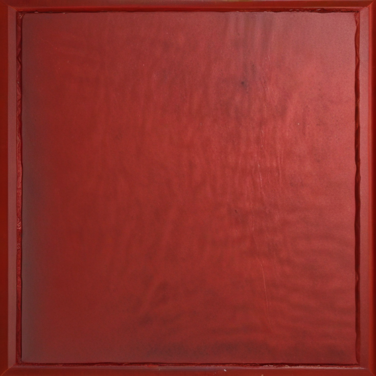 A Bold and Striking Red Frame Showcasing a Smooth Textured Surface