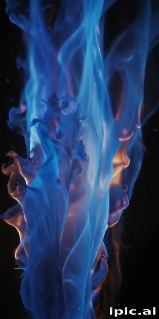 blue flame background