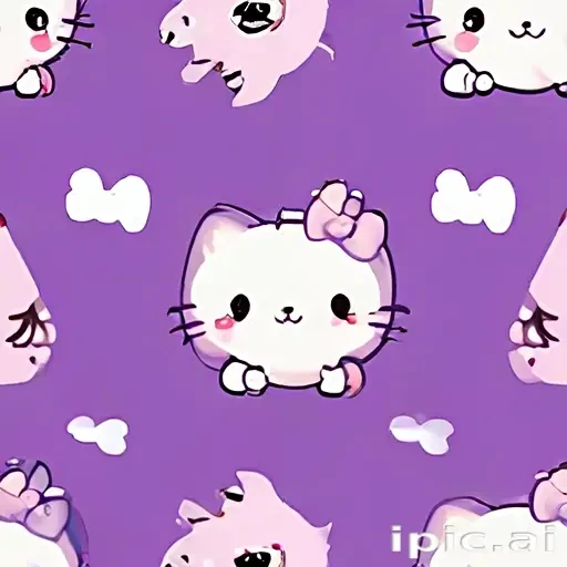 kawaii cute purple wallpaper