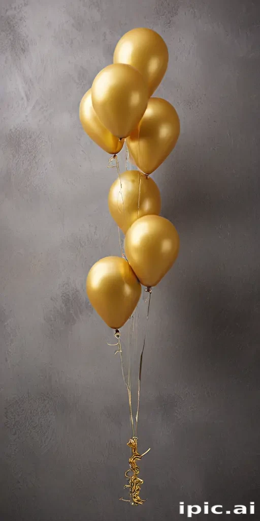 golden balloons
