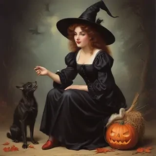 vintage witch images
