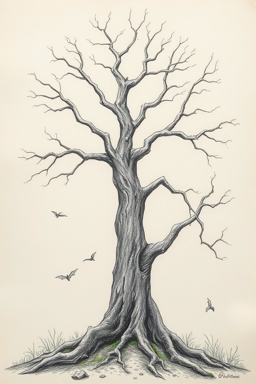 dead tree drawings