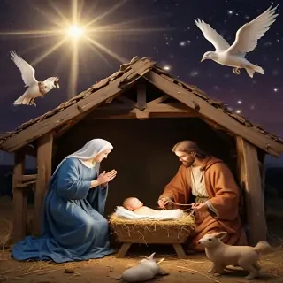 merry christmas nativity images free