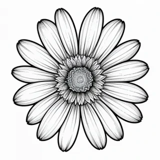 line work flowers