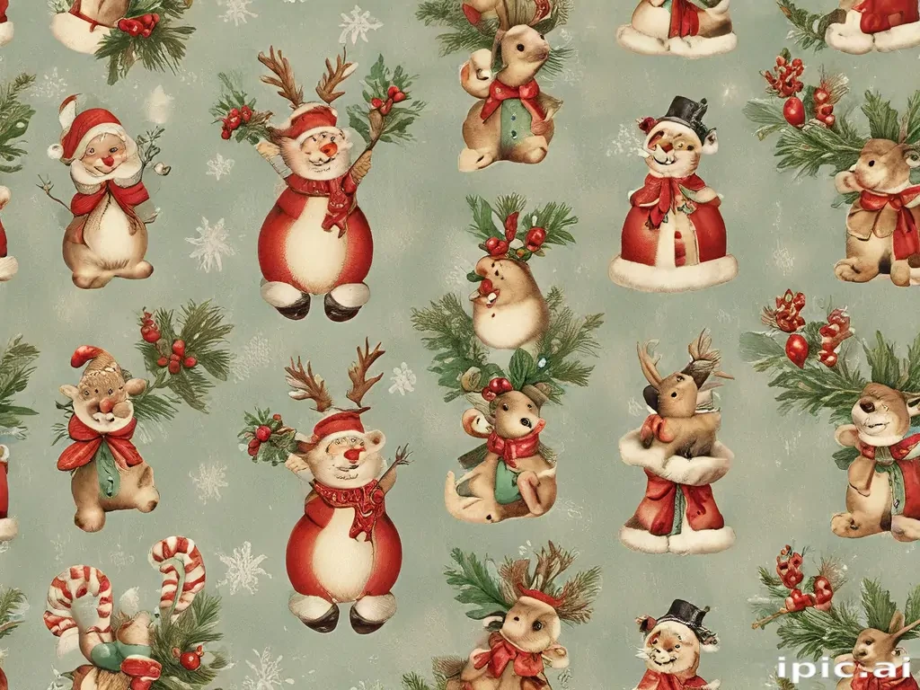 printable vintage christmas images