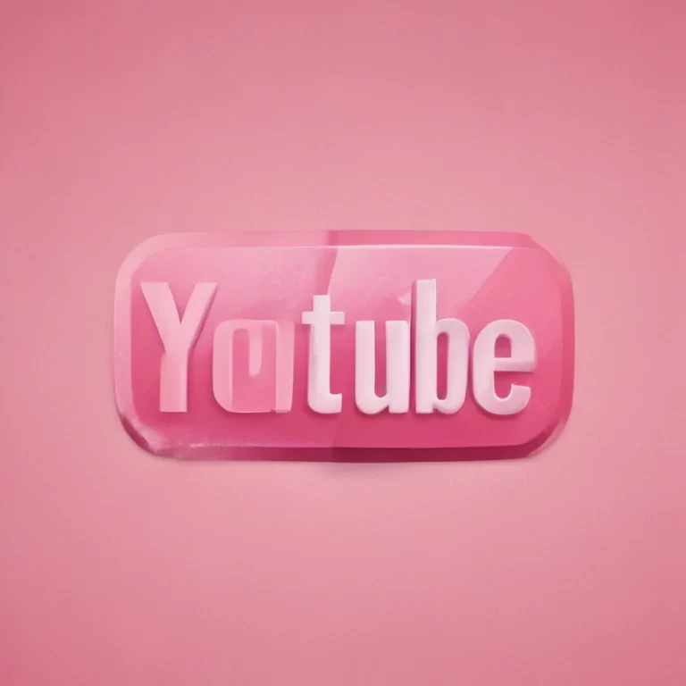 pink youtube logo