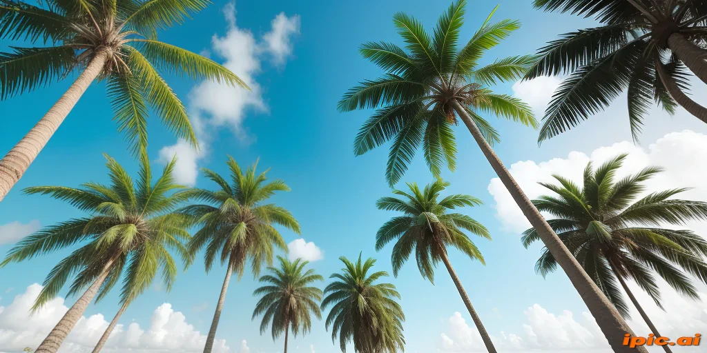 palm trees transparent