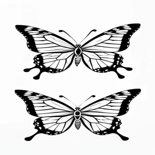 drawing of a butterfly