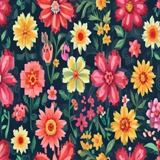 pixel flowers