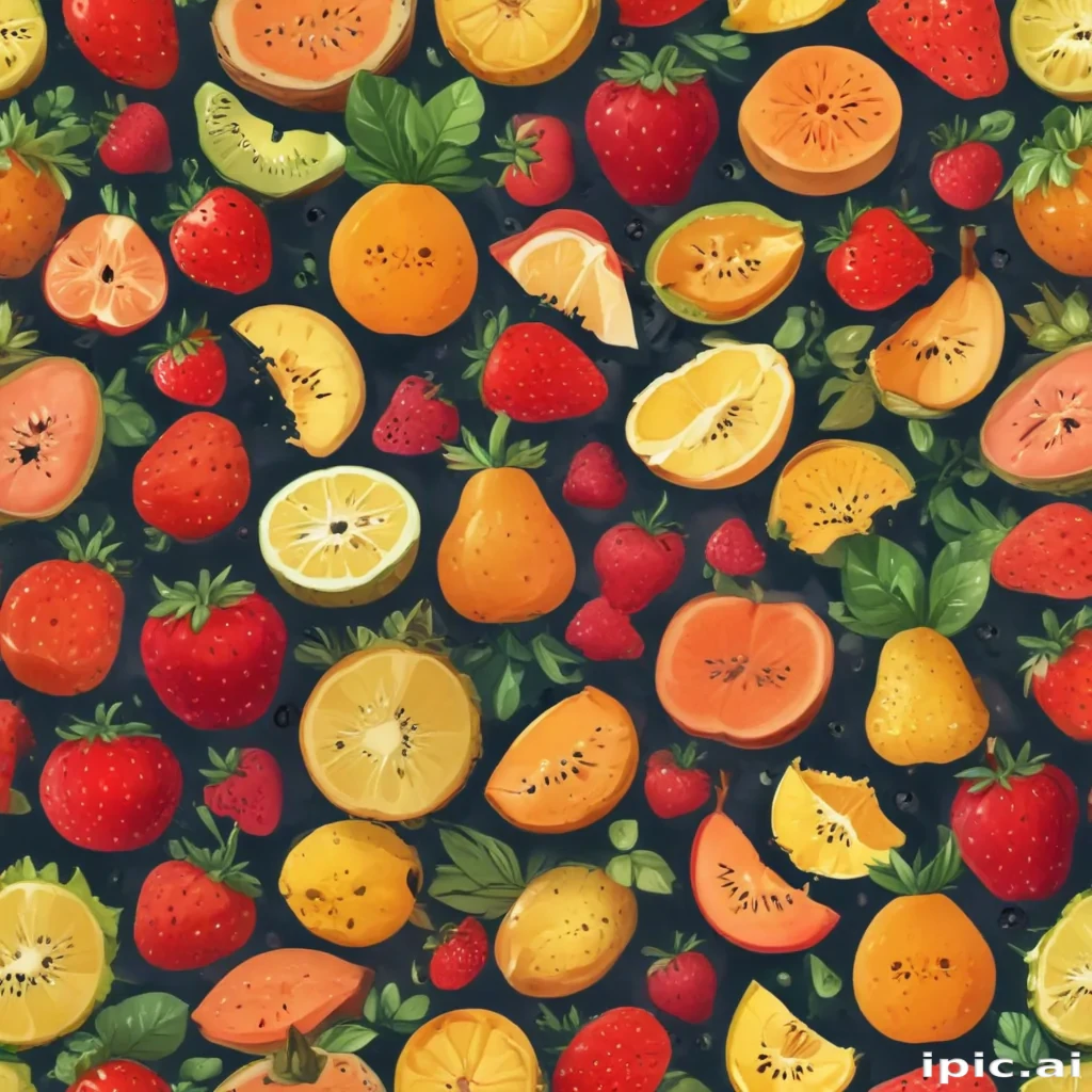 cute fruit backgrounds