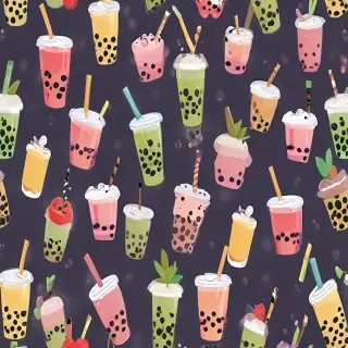 bubble tea wallpaper