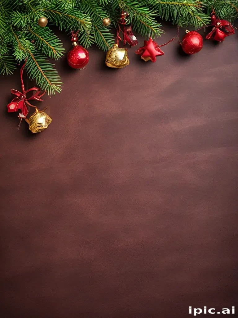 christmas background with tree