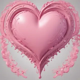 pink heart clipart
